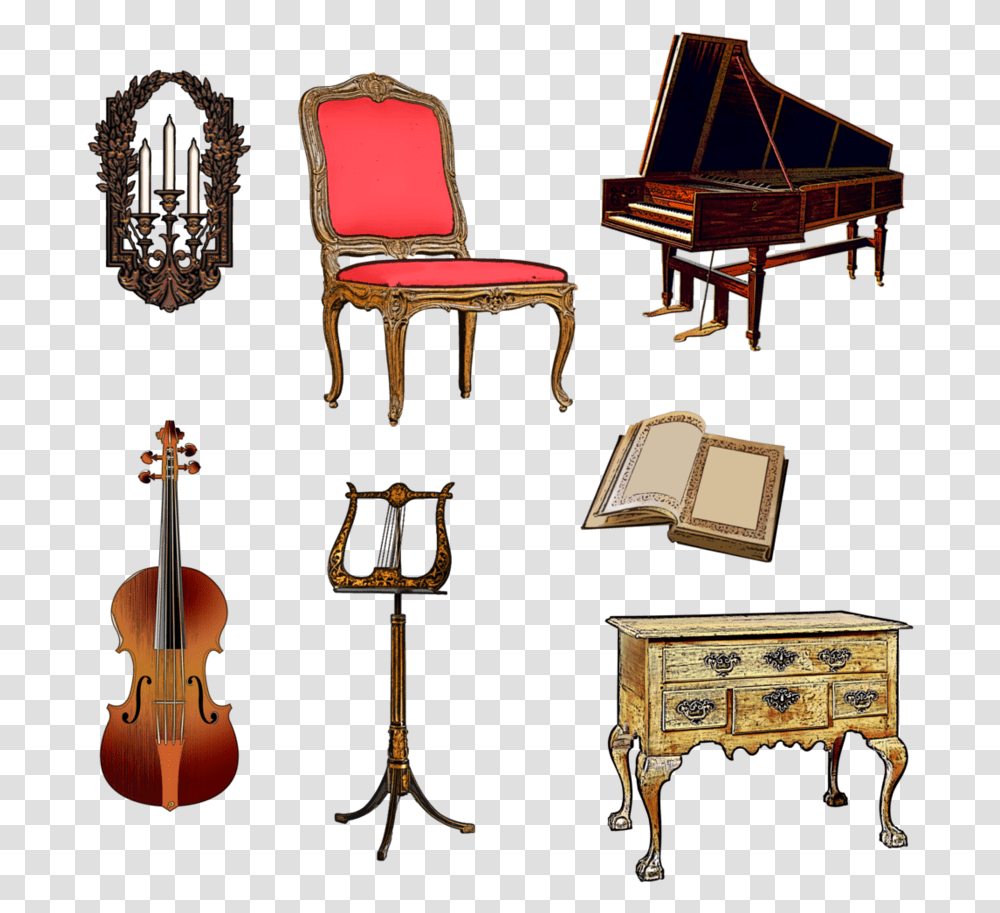 Harpsichord Violin Music Stand Furniture Chair Music Stand, Leisure Activities, Musical Instrument, Grand Piano, Guitar Transparent Png