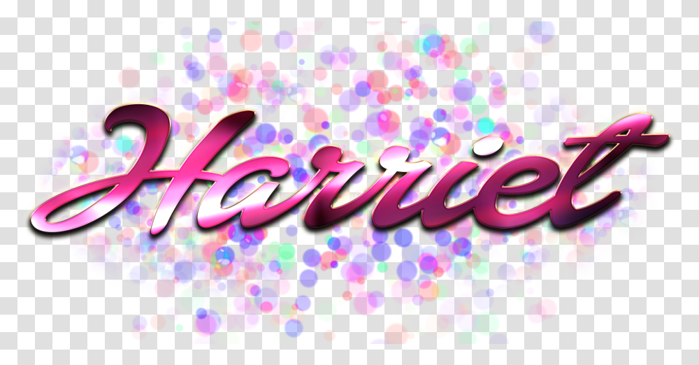 Harriet Happy Birthday Name Circle, Confetti, Paper, Light, Glitter Transparent Png
