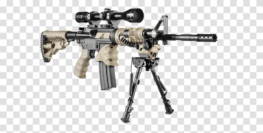 Harris Bipod, Gun, Weapon, Weaponry, Rifle Transparent Png