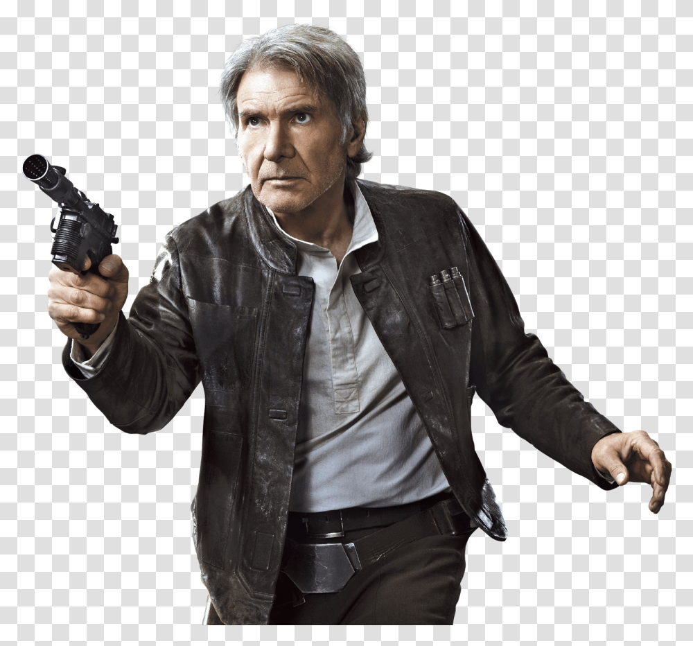 Harrison Ford Star Wars Han Solo, Person, Human, Weapon, Weaponry Transparent Png