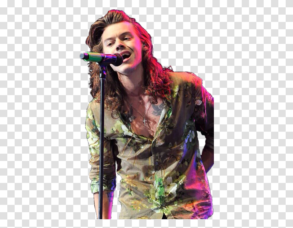 Harry For Your Edits Harry Styles In Show, Microphone, Electrical Device, Person, Human Transparent Png