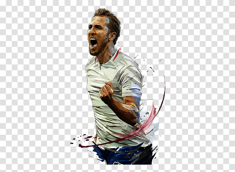 Harry Kane Caricatura, Person, Sleeve, Long Sleeve Transparent Png