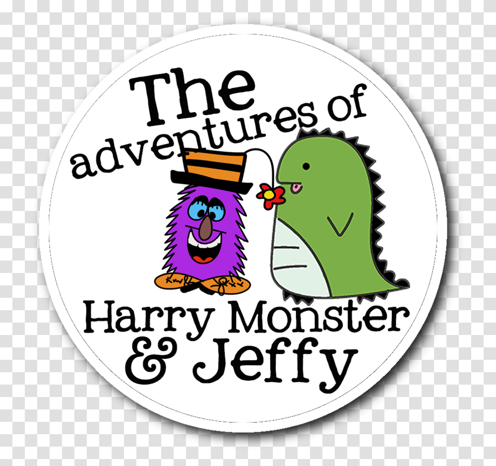 Harry Monster Amp Jeffy Logo Sticker Cartoon, Label, Badge Transparent Png