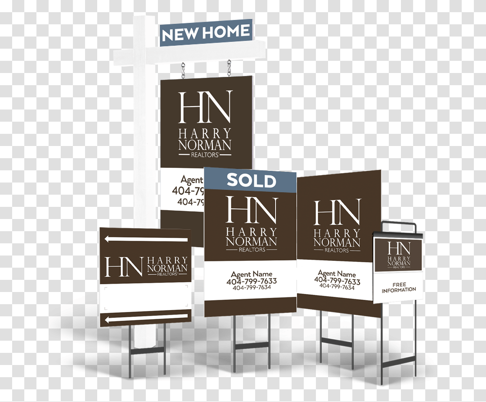 Harry Norman Real Estate Sign, Advertisement, Poster, Flyer, Paper Transparent Png