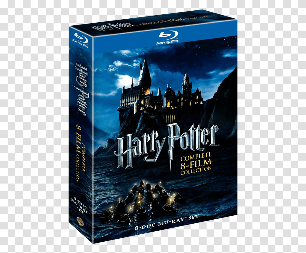 Harry Potter 8 Film Collection Blu Ray Harry Potter And The Deathly Hallows Part Ii 2011, Poster, Advertisement, Disk, Dvd Transparent Png