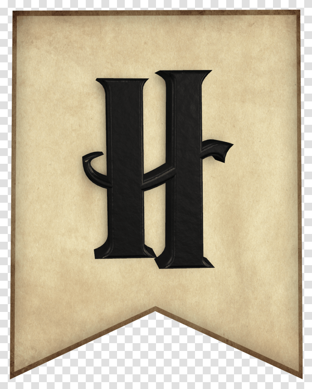 Harry Potter Alphabet Printable, Cross, Number Transparent Png