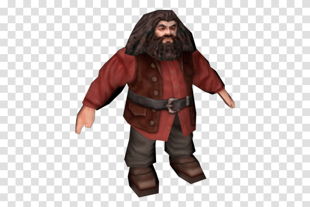 Harry Potter And The Chamber Of Secrets Game Hagrid, Person, Coat, Jacket Transparent Png