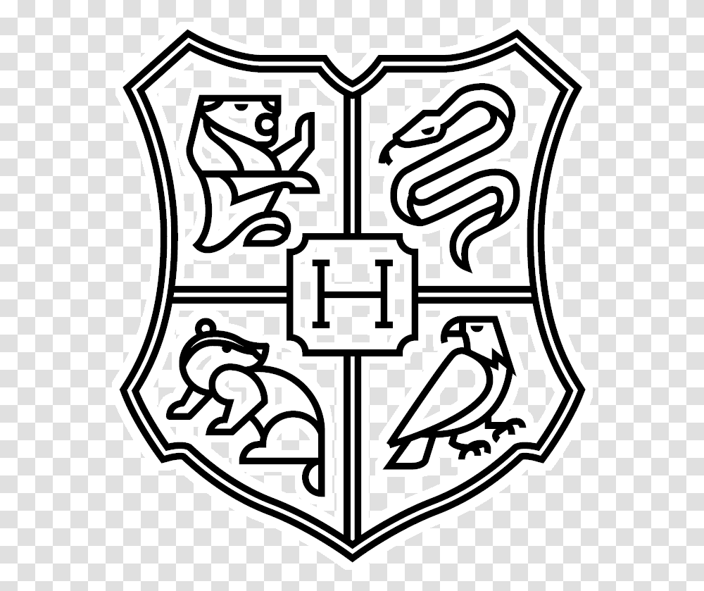 Harry Potter And The Deathly Hallows Harry Potter And Harry Potter House Crest Silhouette, Armor, Rug, Shield Transparent Png