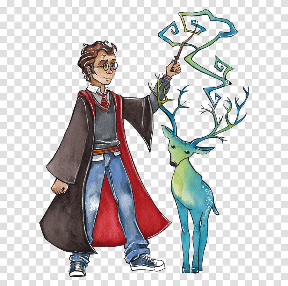Harry Potter And The Prisoner Of Azkaban Hogwarts Express Harry Potter Characters Clip Art, Person, Costume, Antelope Transparent Png