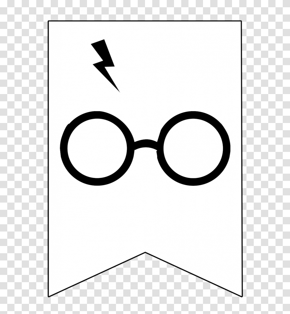 Harry Potter Banner Free Printable Printable Harry Potter Lightning Bolt, Stencil, Glasses, Accessories, Accessory Transparent Png