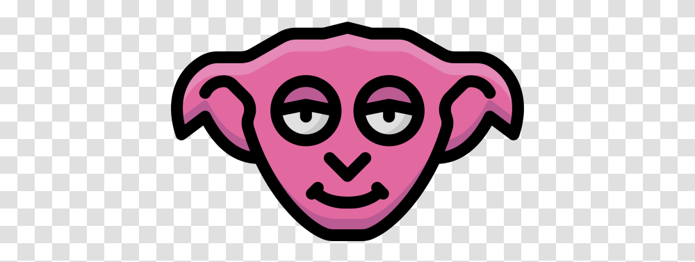 Harry Potter Dobby Elf Free Icon Of Harry Potter Icon Pink, Face, Head, Art, Text Transparent Png