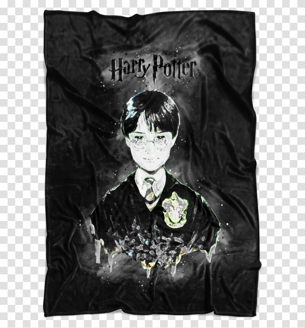 Harry Potter Fleece Blanket Abstract Black Blanket Poster, Person, Human, Book Transparent Png