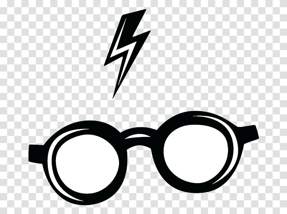 Harry Potter Glasses And Scar Clipart Imagem Logo Harry Potter, Accessories, Accessory, Goggles, Scissors Transparent Png