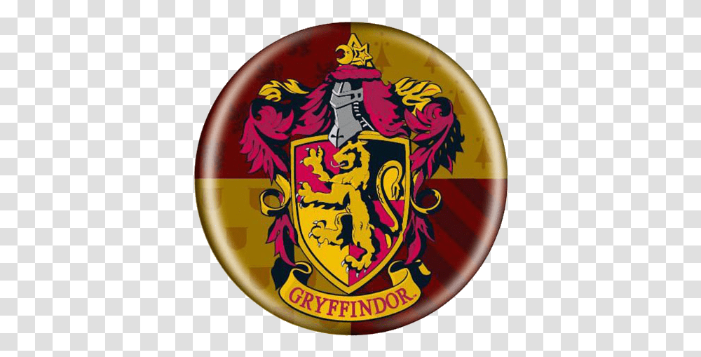 Harry Potter Gryffindor Button Harry Potter Gryffindor, Logo, Symbol, Trademark, Badge Transparent Png
