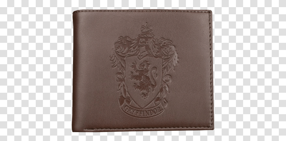 Harry Potter Gryffindor Logo Embossed Brown Wallet Wallet, Accessories, Accessory, Text, File Binder Transparent Png