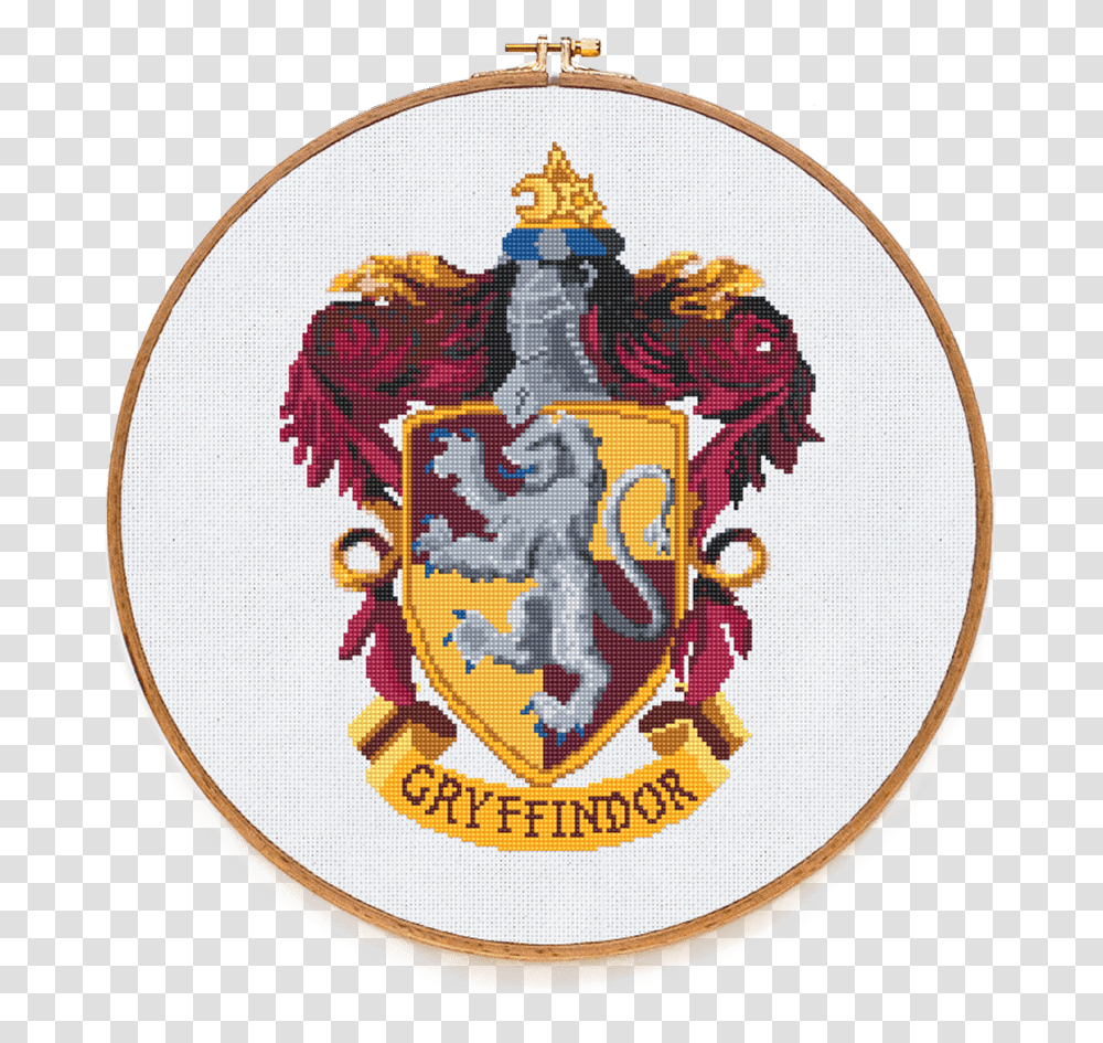 Harry Potter Gryffindor Logo, Embroidery, Pattern, Trademark Transparent Png