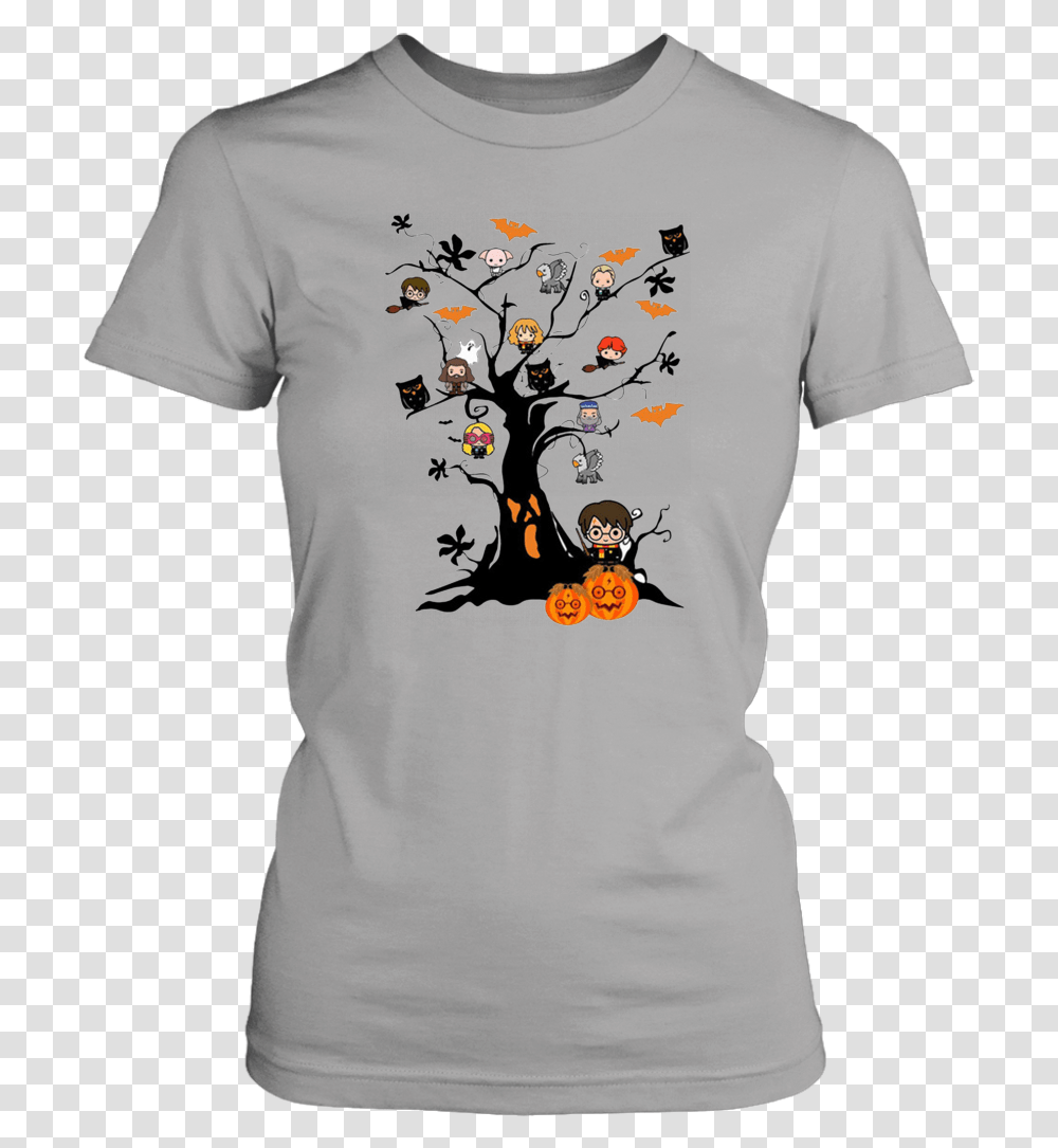 Harry Potter Halloween Tree T Shirt Breakshirts Office Shark Puppet Yeah Shirt, Clothing, Apparel, T-Shirt, Sleeve Transparent Png