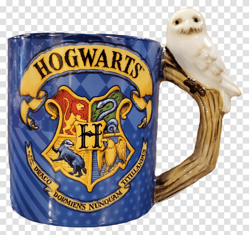 Harry Potter Hedwig Handle Mug Hogwarts Motto In English, Stein, Jug, Animal, Bird Transparent Png
