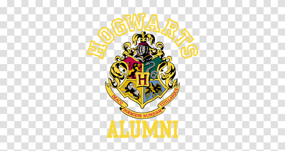 Harry Potter Hogwarts Alumni Mens Regular Fit T Shirt, Emblem, Logo, Trademark Transparent Png