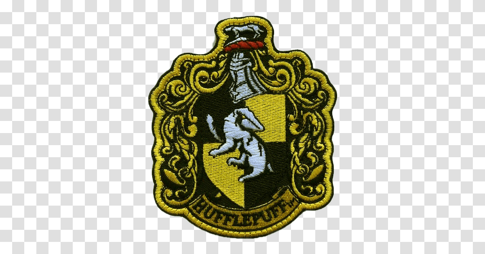 Harry Potter House Of Gryffindor Crest Official Harry Potter Hufflepuff Logo, Symbol, Trademark, Rug, Badge Transparent Png