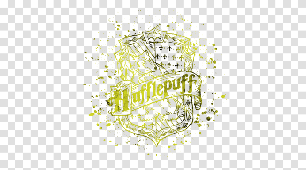 Harry Potter Hufflepuff House Silhouette Round Beach Towel Hufflepuff, Stain Transparent Png