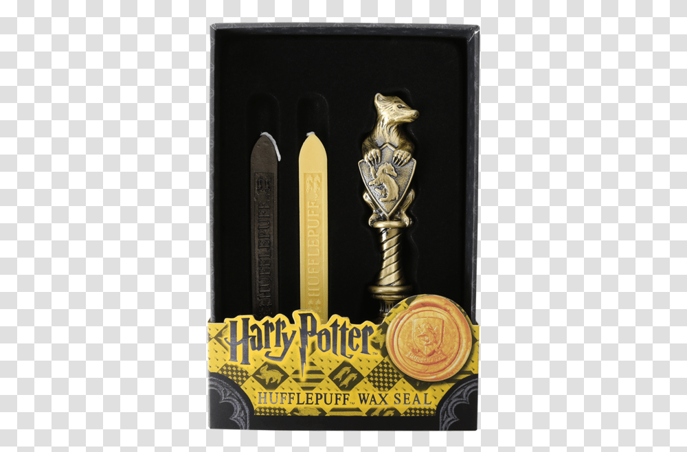Harry Potter Hufflepuff Wax Seal, Trophy, Gold Transparent Png