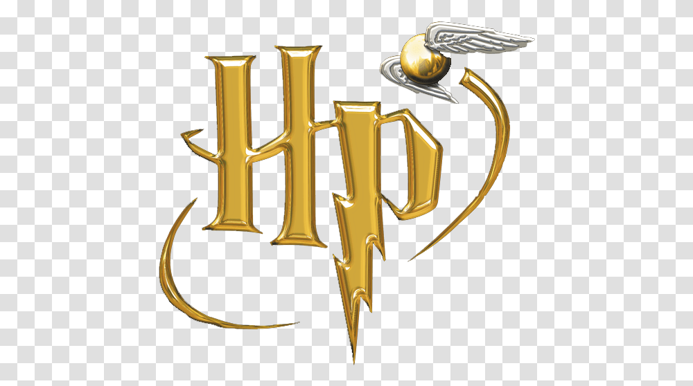 Harry Potter Logo, Gold, Trademark Transparent Png