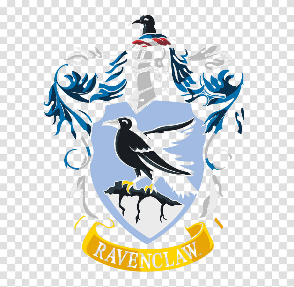 Harry Potter Ravenclaw Crest Mens V Neck T Shirt, Bird, Animal, Poster, Advertisement Transparent Png