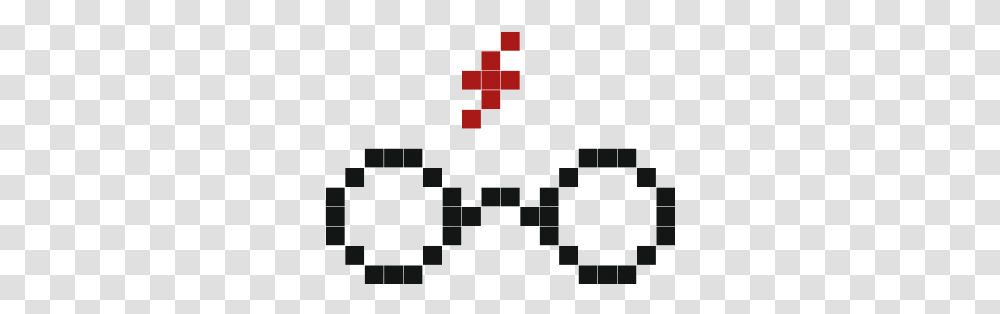 Harry Potter Scar And Glasses Easter Pixel Art Egg, Logo, Symbol, Trademark, First Aid Transparent Png
