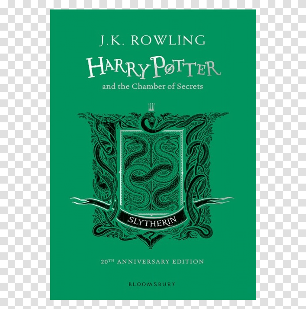 Harry Potter Slytherin Book Cover, Label, Green, Poster Transparent Png