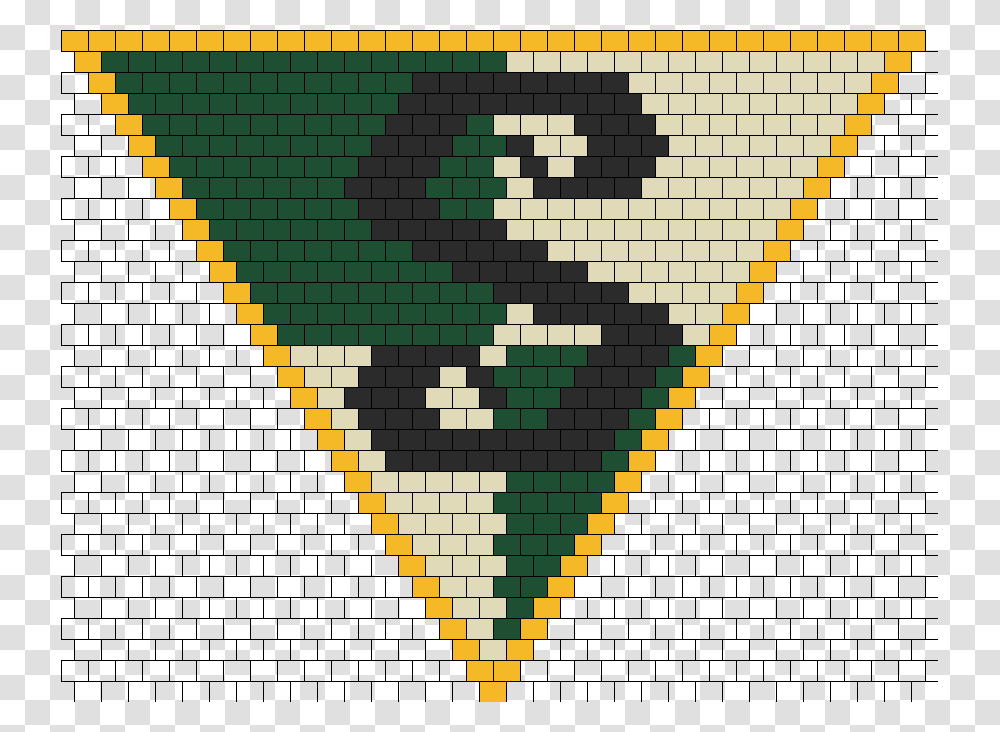 Harry Potter Slytherin Crest Kandana Bead Pattern Bead, Armor, Staircase Transparent Png