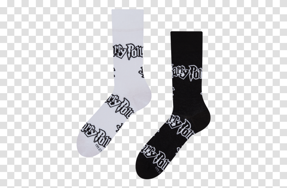 Harry Potter Socks Black And White Harry Potter Ponoky, Clothing, Apparel, Shoe, Footwear Transparent Png