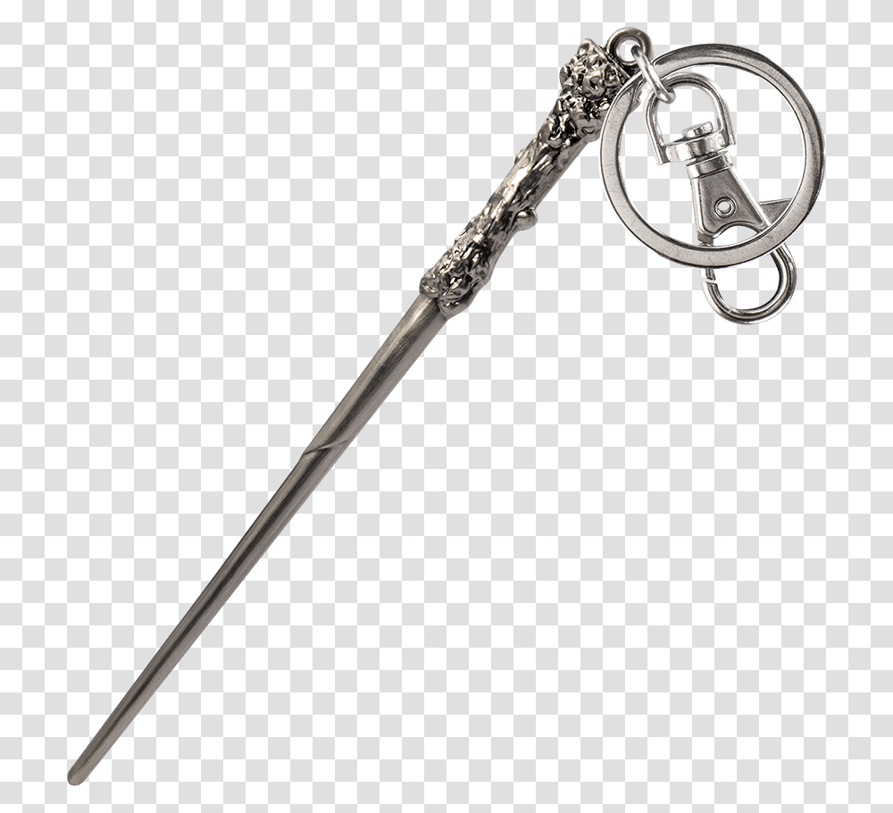 Harry Potter Wand Keychain Keychain, Sword, Blade, Weapon, Weaponry Transparent Png