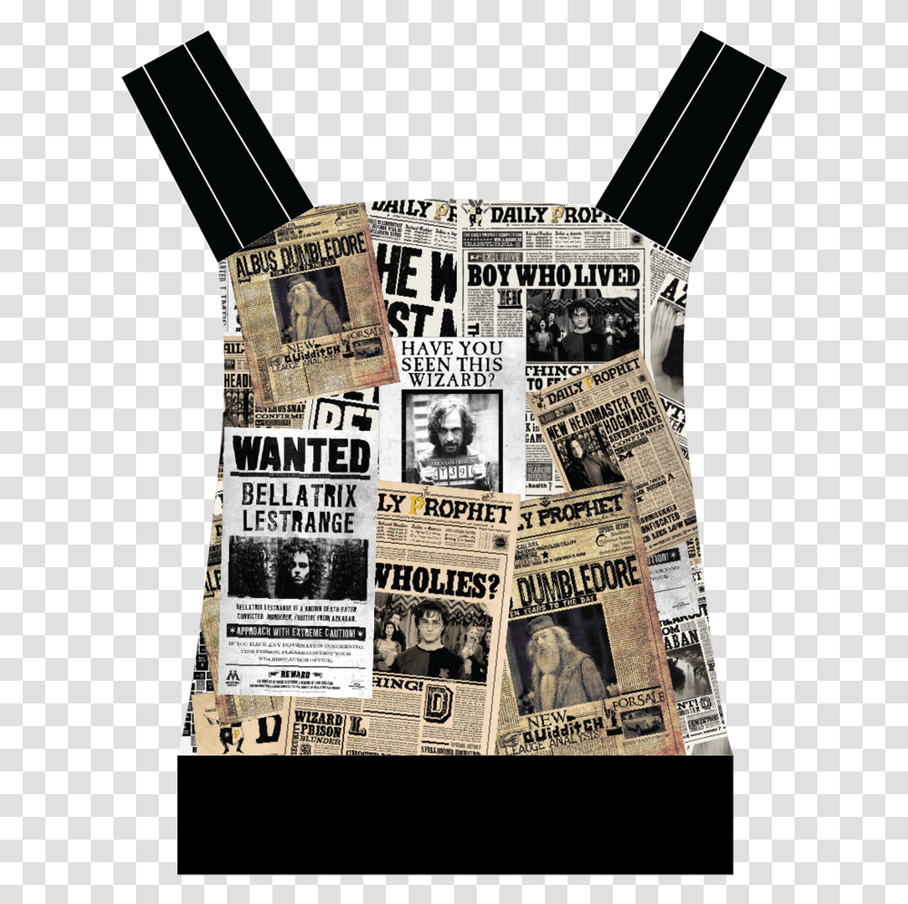 Harry Potter Wanted Poster, Newspaper, Person, Human Transparent Png