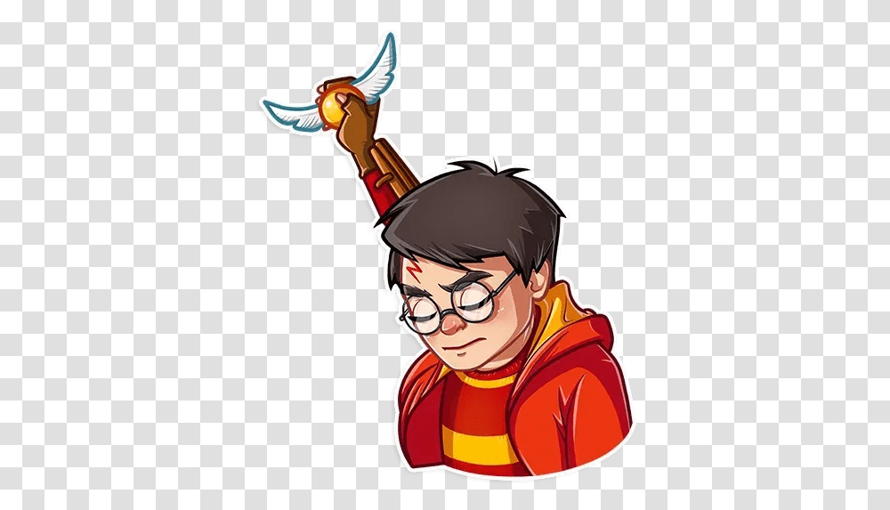 Harry Potter Whatsapp Stickers Stickers Cloud Harry Potter Stickers Whatsapp, Person, Human, Comics, Book Transparent Png