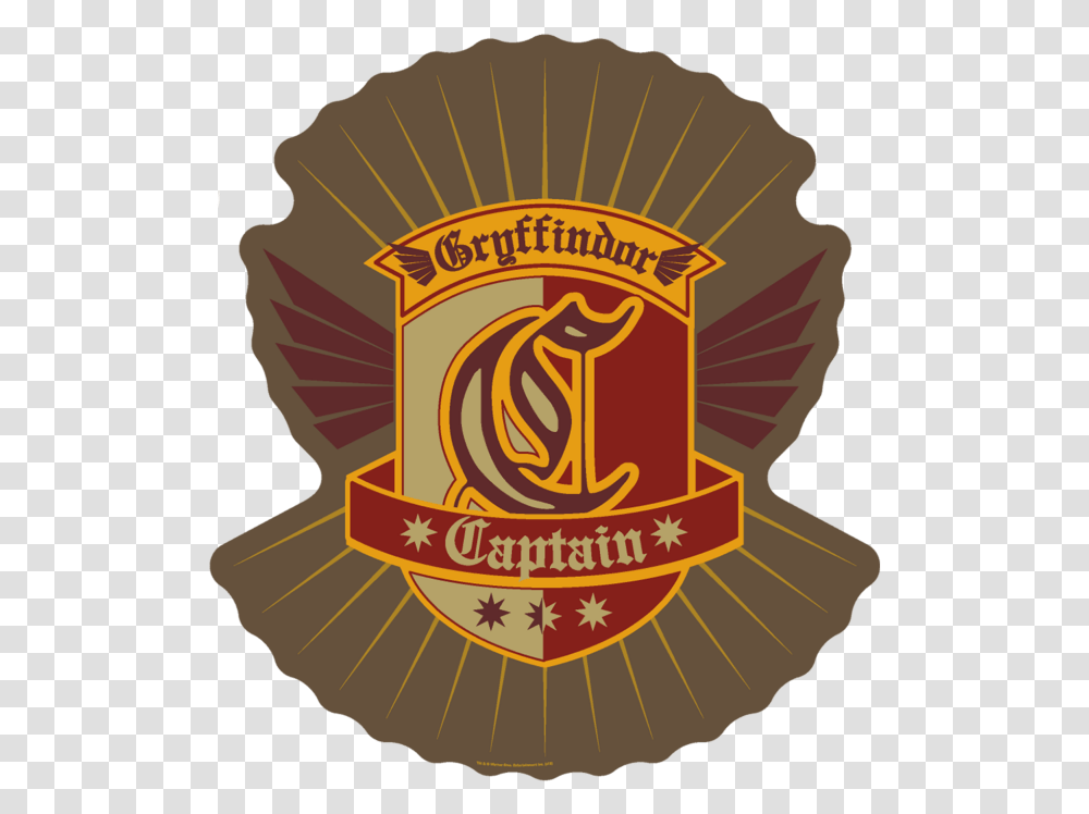 Harry Potter Wiki Gryffindor Quidditch Captain Badge, Logo, Trademark, Emblem Transparent Png
