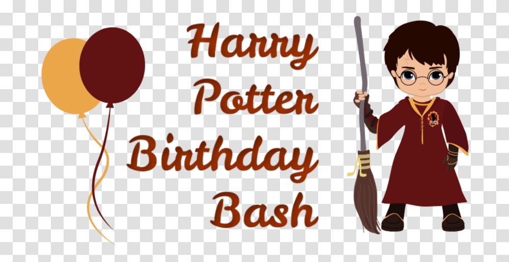 Harry Potteru2019s Birthday Bash Ages 8 Harry Potter Logo Birthday, Person, People, Text, Leisure Activities Transparent Png