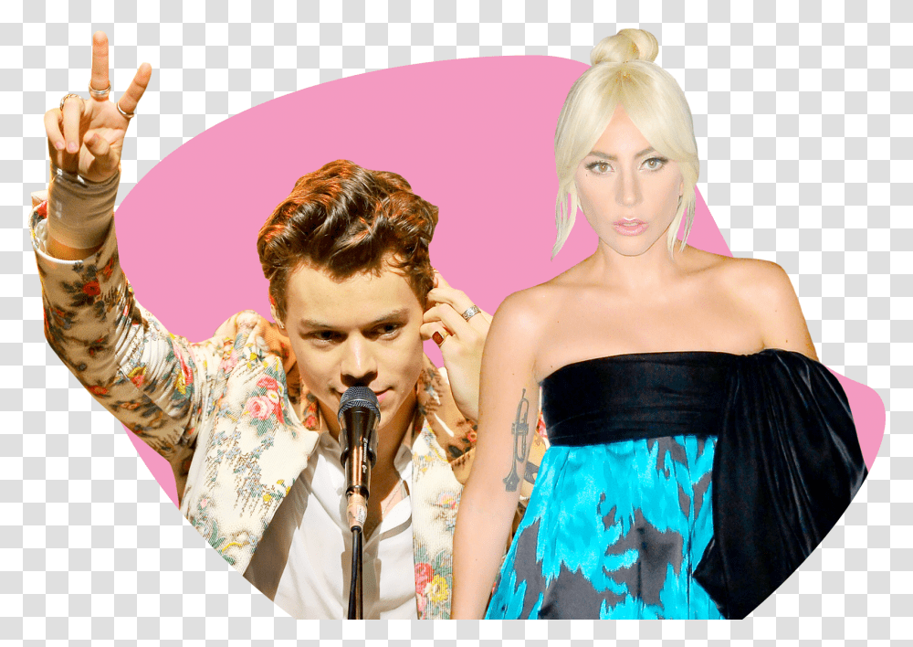 Harry Styles And Lady Gaga Will Help Bring Camp To Lady Gaga 2019, Person, Human, Apparel Transparent Png