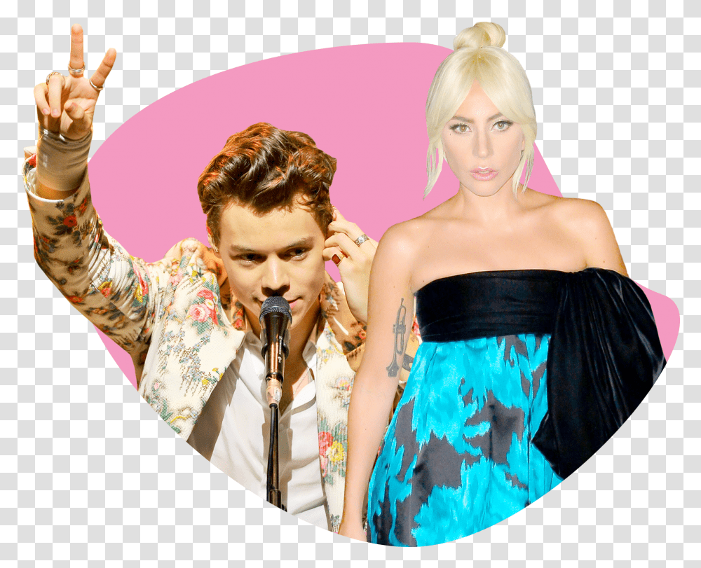 Harry Styles And Lady Gaga Will Help Bring Camp To, Person, Human, Evening Dress Transparent Png