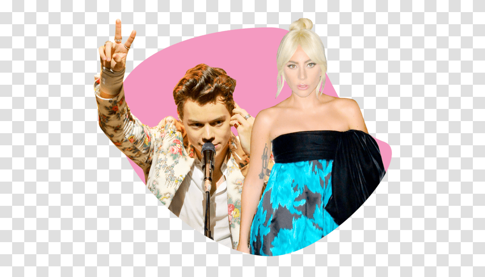 Harry Styles And Lady Gaga Will Help Bring Camp To The Met Gala, Person, Microphone, Electrical Device Transparent Png