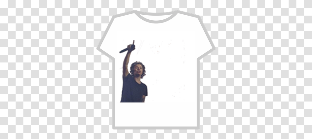 Harry Styles Roblox Crew Neck, Clothing, Sleeve, Person, T-Shirt Transparent Png
