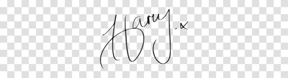 Harry Styles Signature, Handwriting, Bow, Autograph Transparent Png