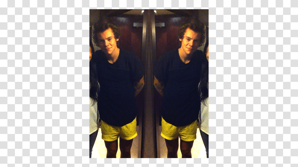Harry Styles Yellow Shorts Fan, Person, Sleeve, Man Transparent Png
