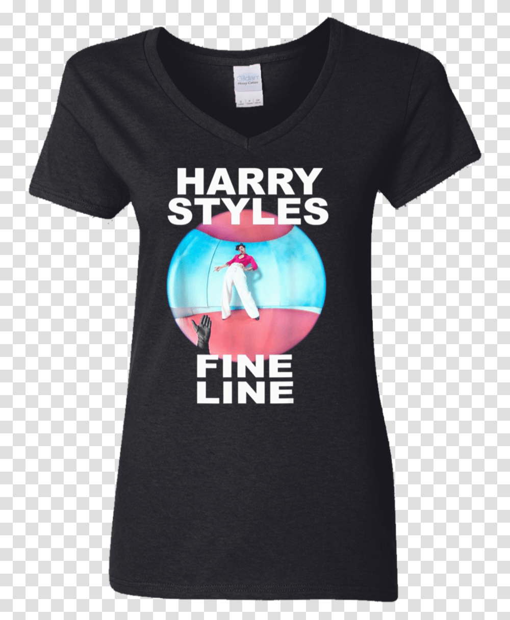 Harry Stylesfine Line Funny Tshirt For Women - Stephen & Kiara, Clothing, Apparel, T-Shirt, Person Transparent Png