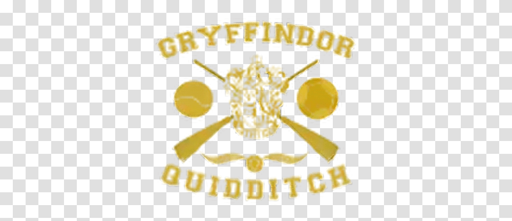 Harrypotter Gryffindor Quidditch Gryffindorquidditch Emblem, Text, Label, Logo, Symbol Transparent Png