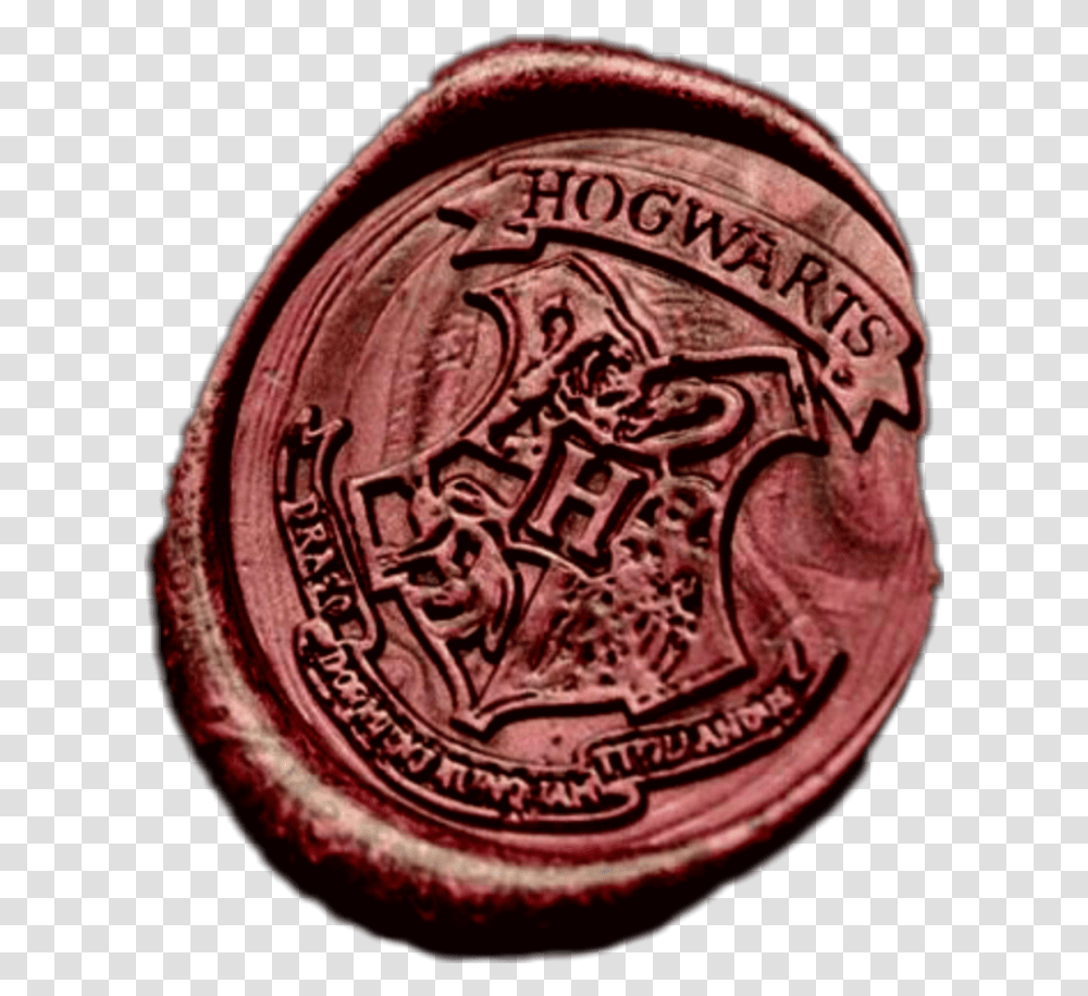 Harrypotter Hogwarts Hogwartsletter Wax, Wax Seal, Rug, Coin Transparent Png