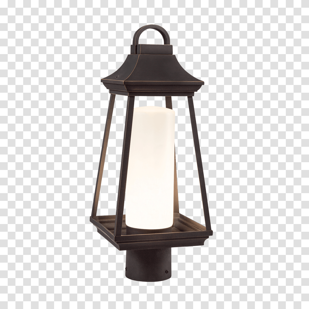 Hartford Light Outdoor Post Light In Rubbed Bronze Outdoor, Lamp, Lampshade, Lantern Transparent Png