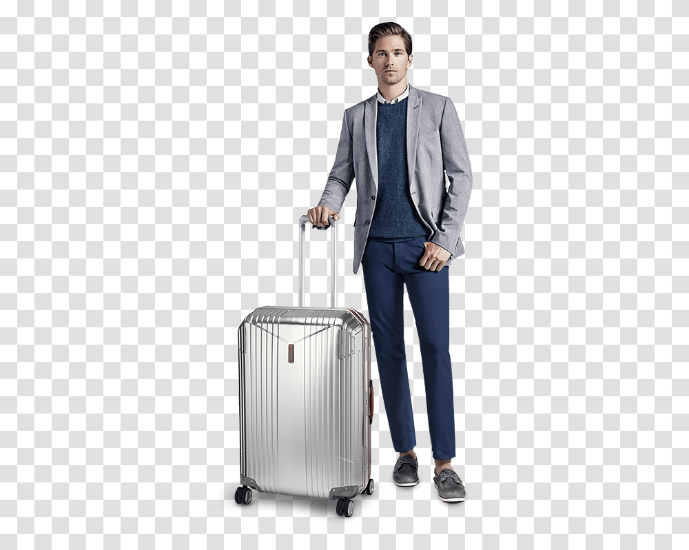 Hartmann 7r Master Spinner 70cm Person With Luggage, Human, Apparel, Blazer Transparent Png