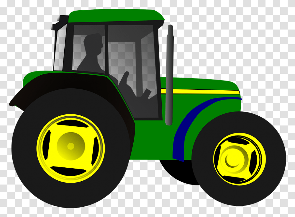 Harvest Clipart Tractor, Vehicle, Transportation, Tire, Fire Truck Transparent Png
