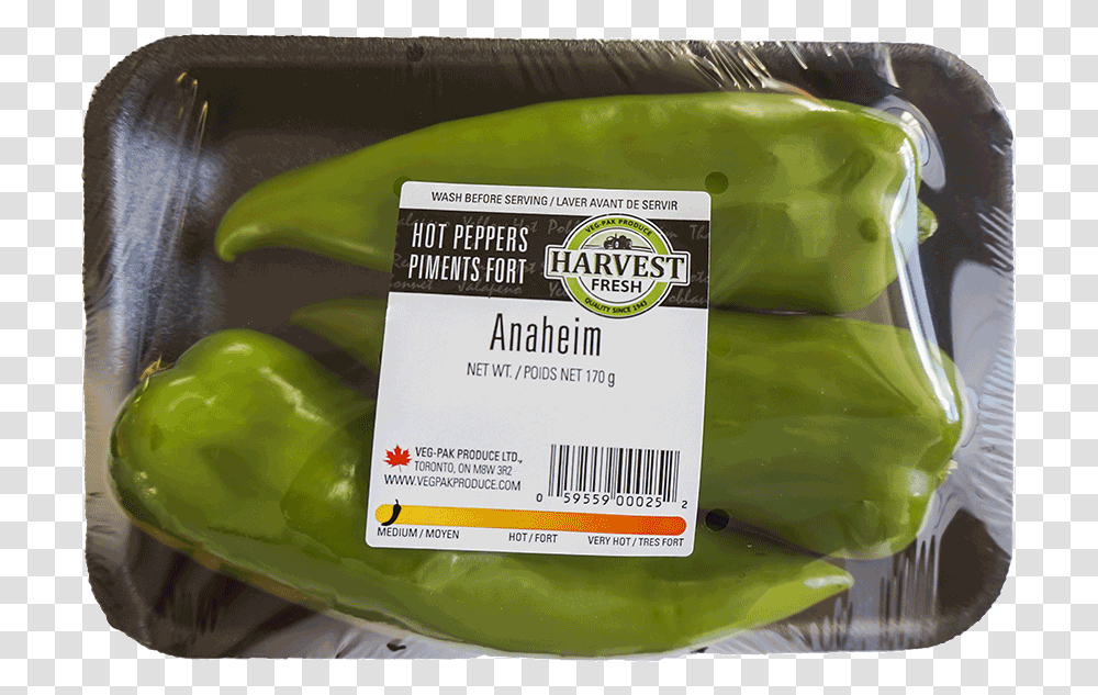 Harvest Fresh Anaheim Pepper Bell Pepper, Plant, Food, Vegetable, Produce Transparent Png